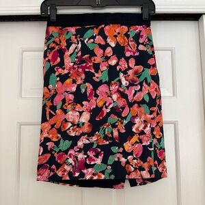 Multicolor Floral Pencil Skirt